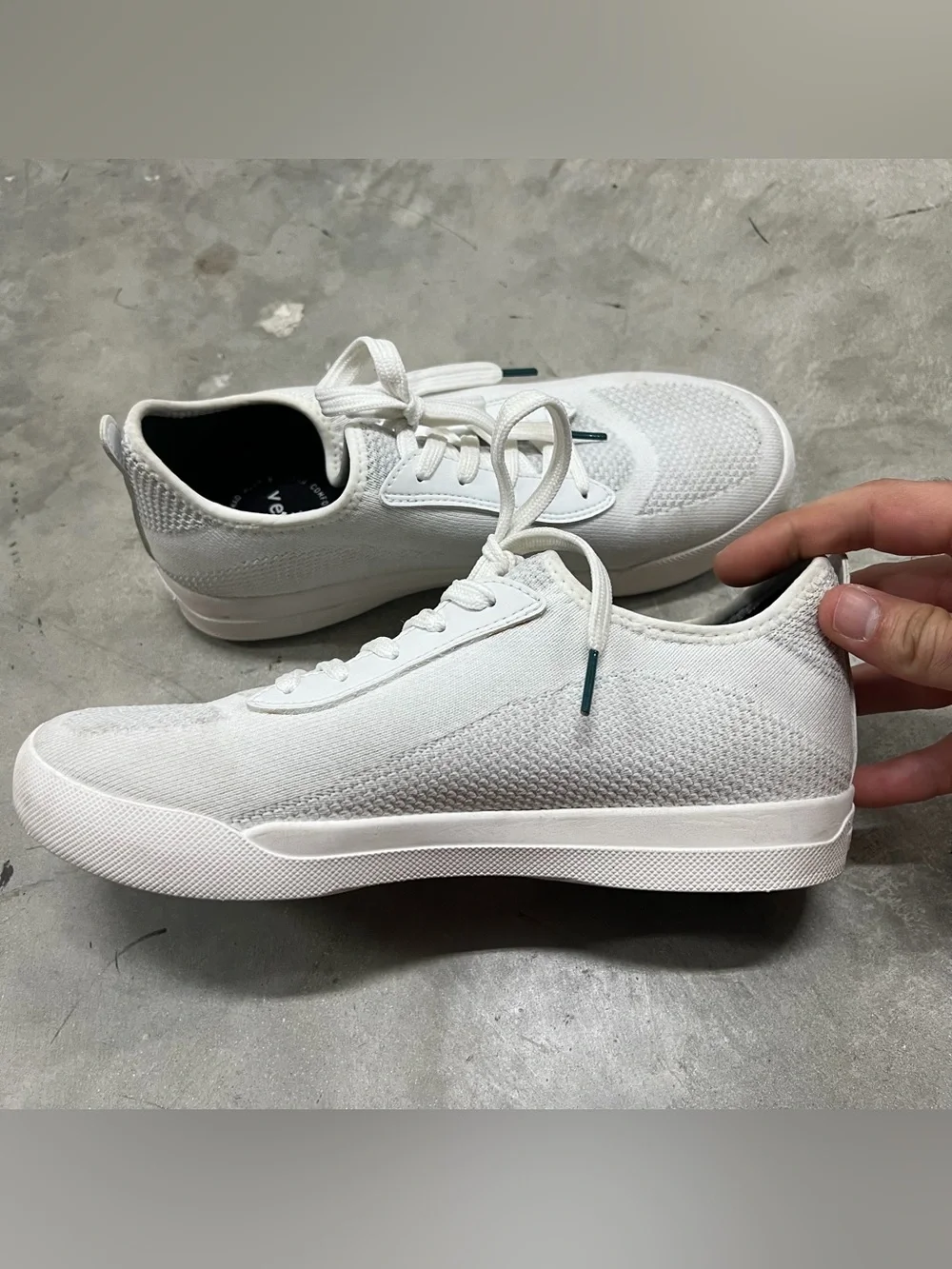 Vessi Weekend Sneaker Womens Size 9 Waterproof Shoes Marble White Mens 8